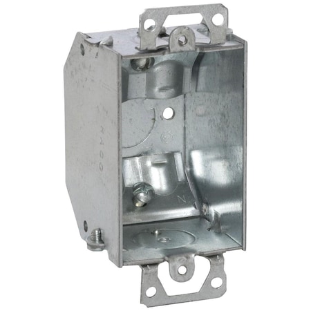 Southwire Electrical Box, 10.5 cu in, Wall Box Type, 1 Gang, Steel, Rectangular Shape G601BVR-UPC